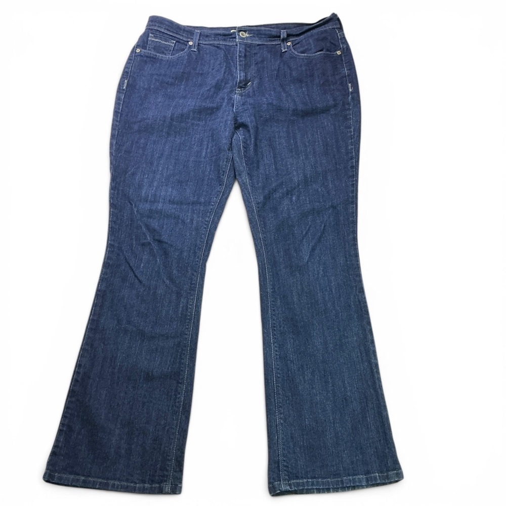 Levi's Blue‎ 515 Bootcut Jeans Women Size 16M Dark Wash Flap Pocket 55265-0012
